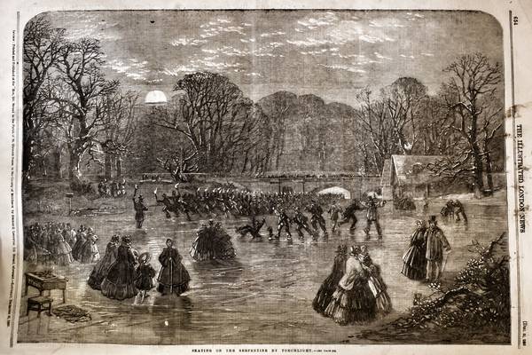 Illustrated London News Woodcut of the Serpentine