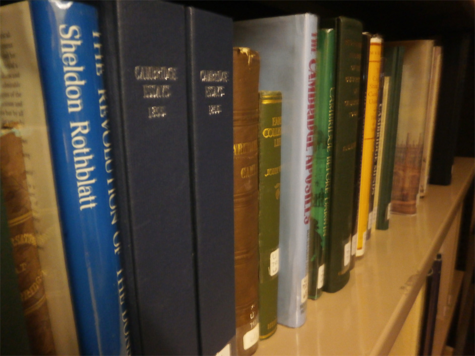 Some of the books in the library.