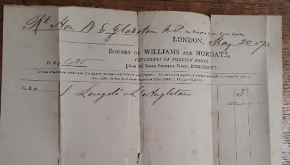 From the Archives…an original book receipt