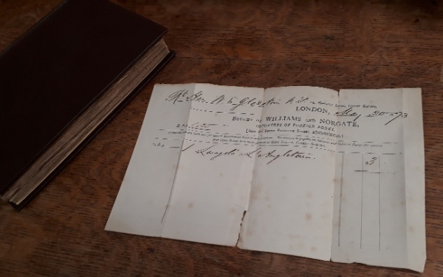 From the Archives…an original book receipt