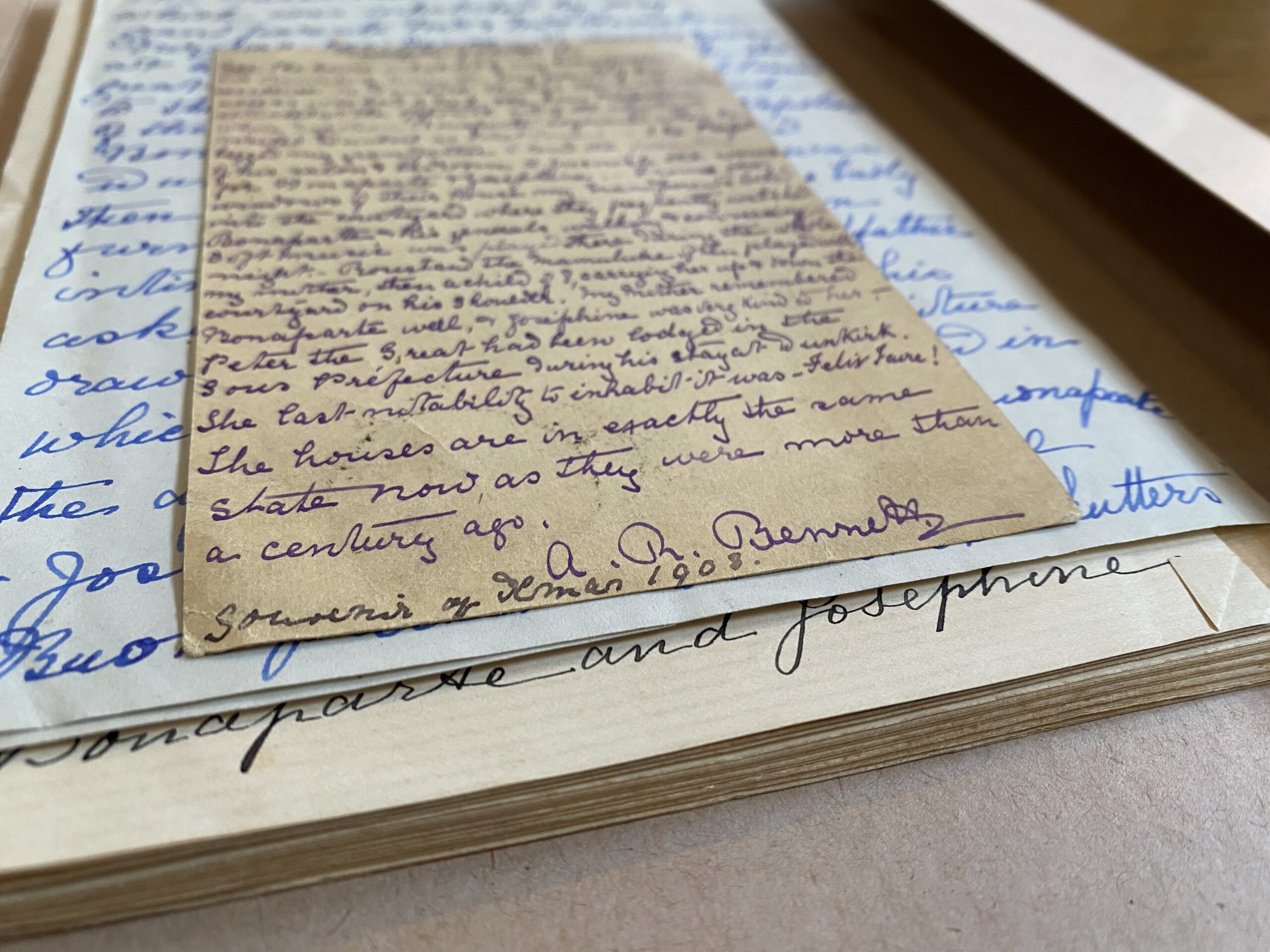 Cataloguing the Anne Ramsden Bennett Archive