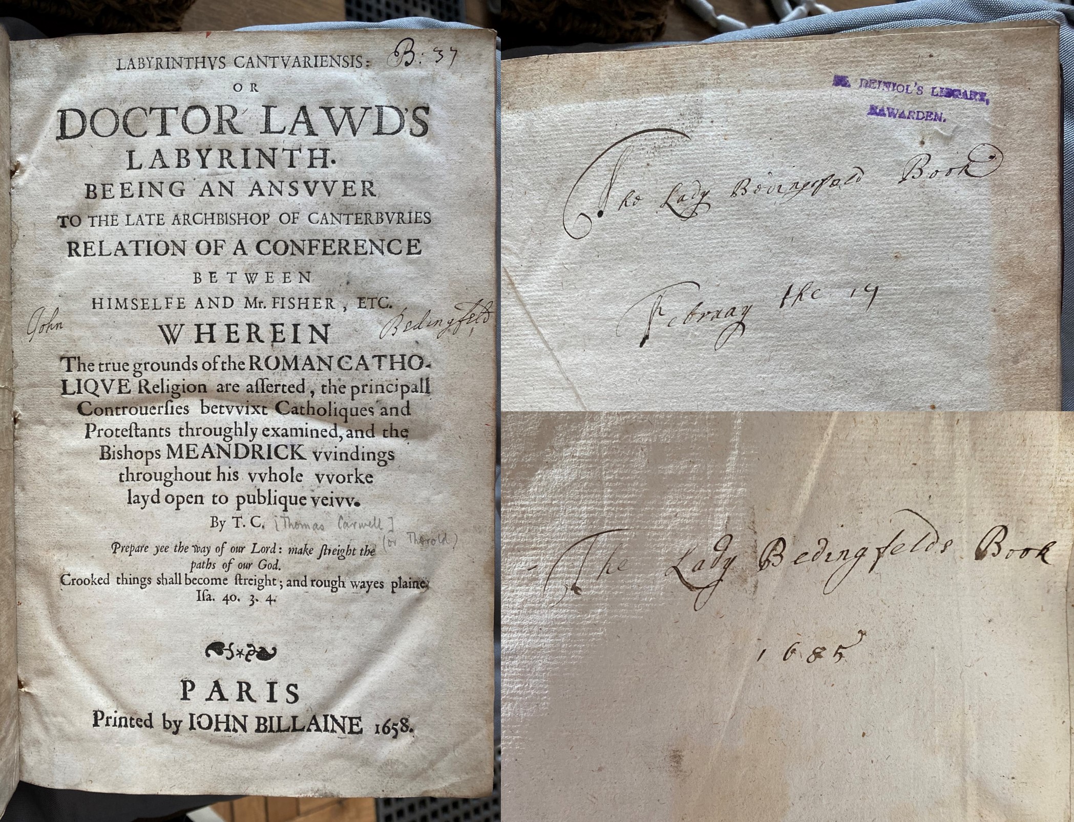 HERBOOK: Women book owners in the Gladstone’s Library Collections