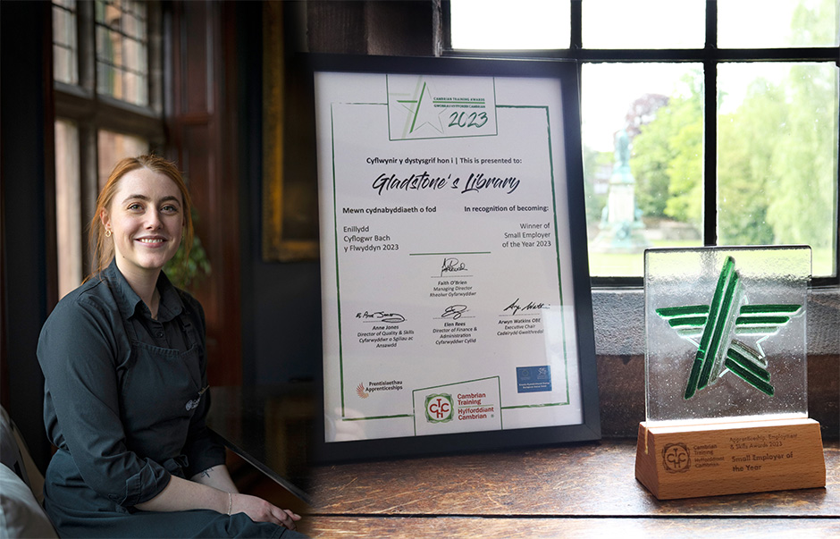 Apprenticeship Award for Gladstone's Library